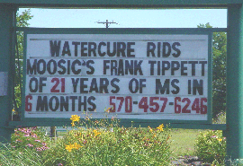 Watercure rids Moosic's Frank Tippett of 21 years of MS in 6 months