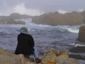 Woman on beach