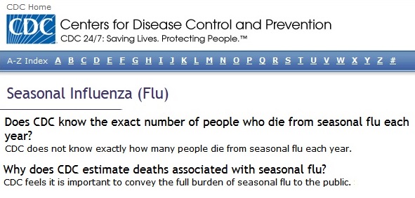 CDC Flu Deaths1 CDC Inflates Flu Death Stats to Sell More Flu Vaccines